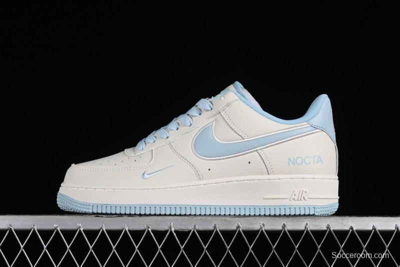 Nike Nocta x Nike Air Force 1 '07 Low Casual Sneakers with 3M Reflective Details and Full-Length Air Cushion - NO0224-026