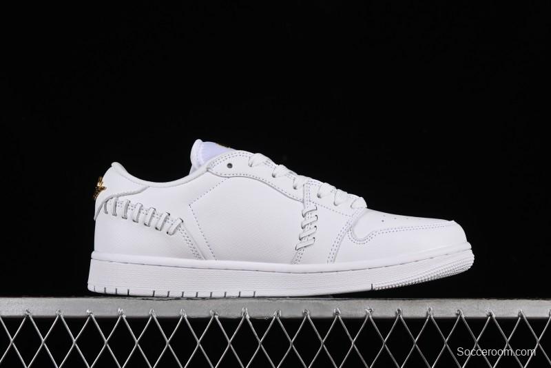 Nike Air Jordan 1 Low Method of Make Casual Sneakers in White Gold - FN5032-100