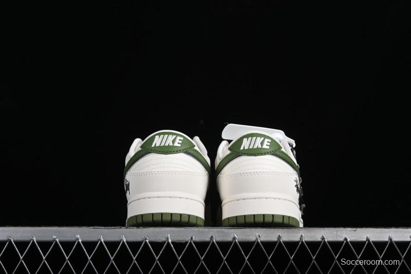 Stussy x Nike SB Dunk Low Anniversary Premium Customized Sneakers - DQ1098-381