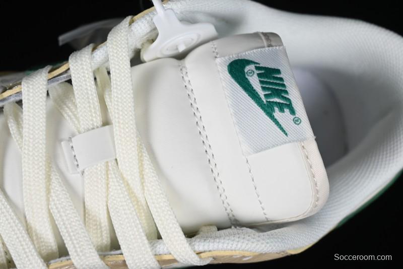 Nike SB Dunk Low LV Collaboration - Beige Green Anniversary High-End Custom Low-Top Casual Skate Shoes - LV6188-003