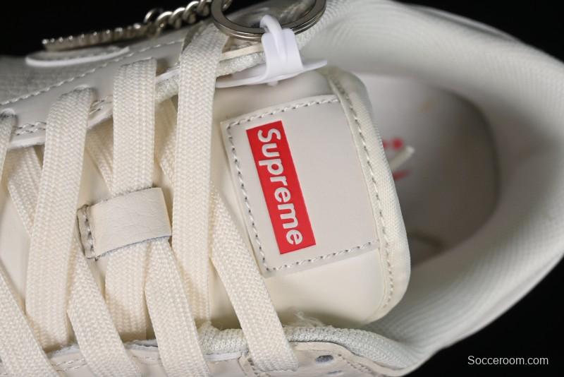 Nike SB Dunk Low Supreme Collaboration - Off-White Swoosh Anniversary High-End Custom Low-Top Casual Skate Shoes - SJ2068-267