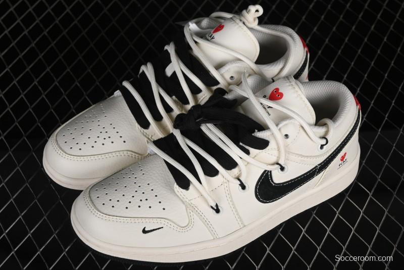 Nike Air Jordan 1 Low AJ1 Retro Basketball Shoes Comme des Garcons Collaboration - SJ9950-014