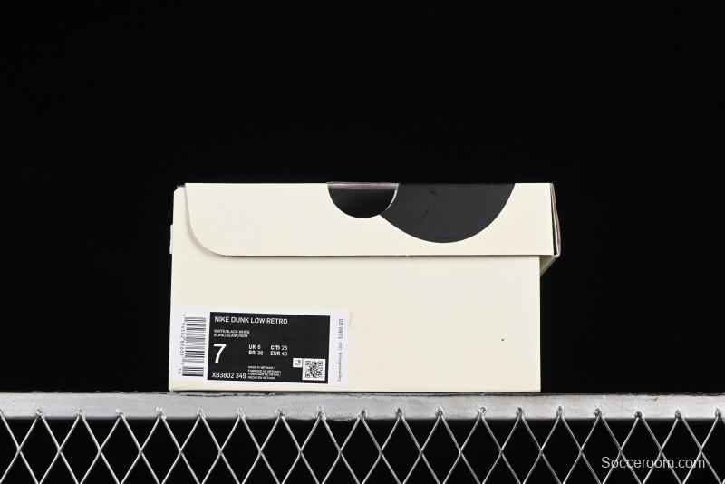 Nike SB Dunk Low UN Collaboration - White Black Patent Leather Anniversary Custom Low-Top Casual Skate Shoes - XB3802-349