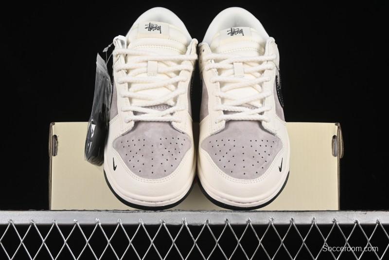 Nike SB Dunk Low Stussy Anniversary Edition Customized Low-Top Casual Skate Shoes - SJ1089-001