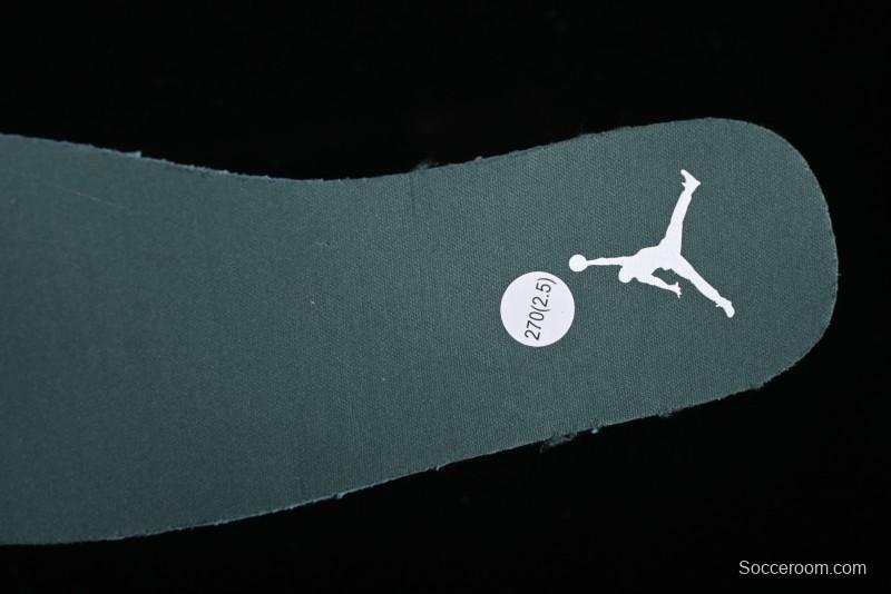 Nike Air Jordan 1 Low Retro Casual Sneakers in White Green - FQ7687-300