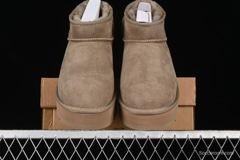 UGG Classic Ultra Mini Platform 3CM Wool Short Boots with TREADLITE Technology - 1135092
