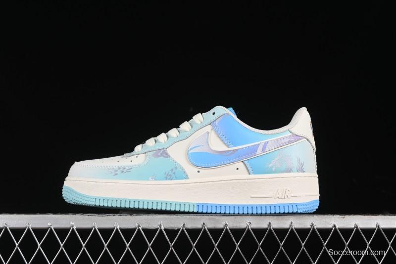 Nike Air Force 1 '07 Low Casual Sneakers "Crystal Dragon Palace" - DB3301-303