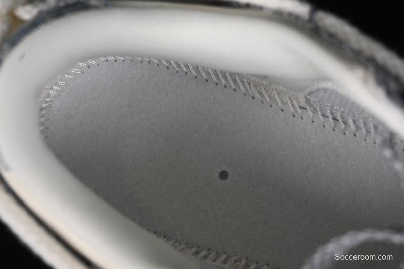 Nike SB Dunk Low Dior Collaboration - Strap Woven Grey Check Anniversary High-End Custom Low-Top Casual Sneakers - SJ2068-285