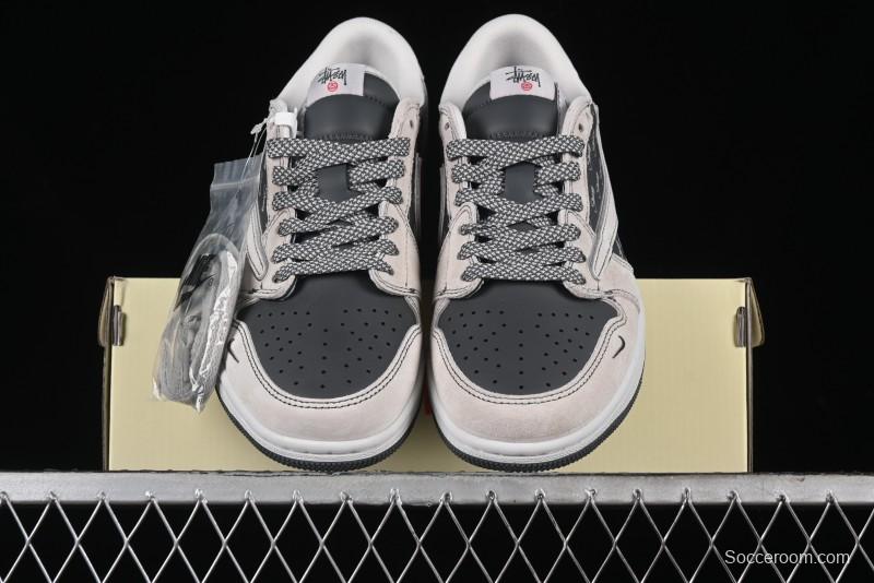 Nike Travis Scott x Fragment Design x Air Jordan 1 Low OG SP AJ1 Retro Sneakers - XZ3398-002