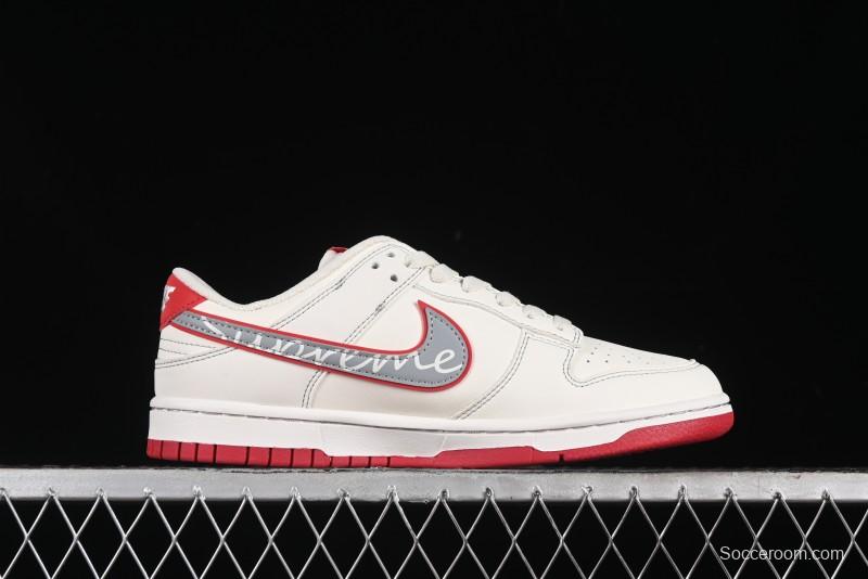 Nike SB Dunk Low SUP Collaboration - Signature Grey Check Anniversary High-End Custom Low-Top Casual Skate Shoes DJ2024-030