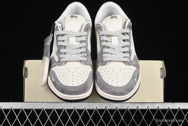 Nike Travis Scott x Fragment Design x Air Jordan 1 Low OG SP AJ1 Retro Sneakers - XY2688-124