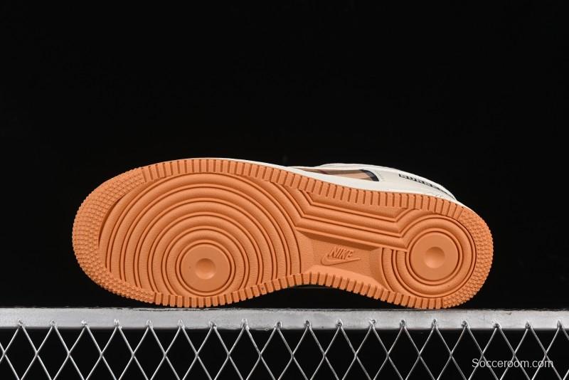Nike Air Force 1 '07 Low Burberry Check Print Casual Sneakers - DF0180-006