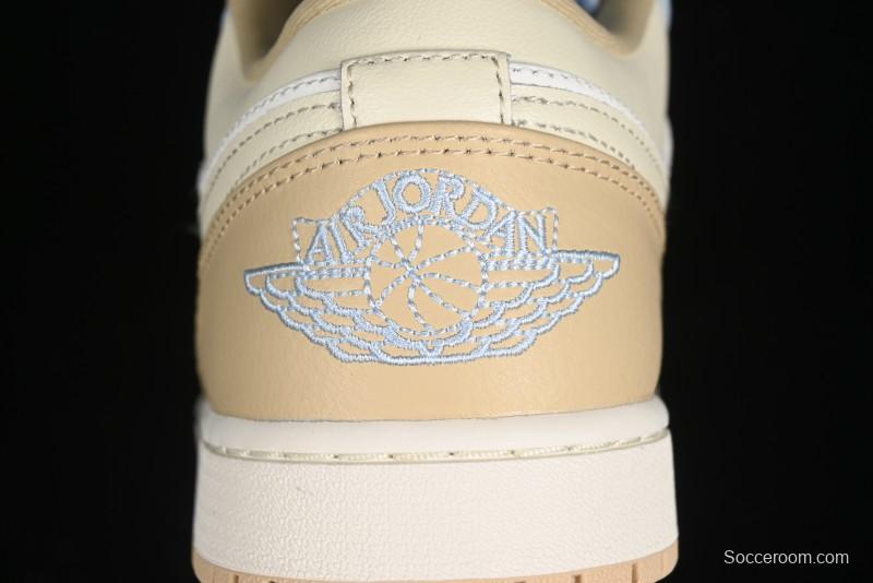 Nike Air Jordan 1 Low OG AJ1 White Brown Low Top Casual Basketball Shoes - HQ4186-111