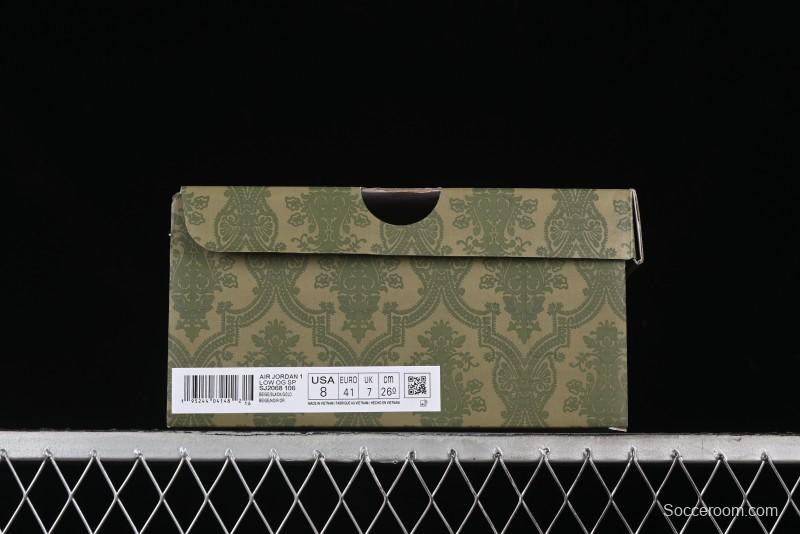 Nike Travis Scott x Fragment Design x Air Jordan 1 Low OG SP AJ1 Retro Sneakers - SJ2068-106