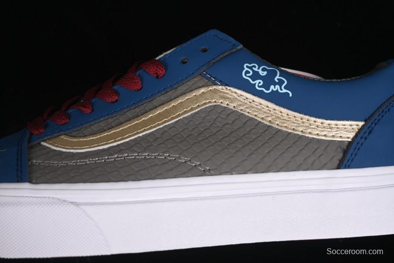 Vans Old Skool Black Wukong Themed Low-Top Retro Skate Shoes - VN0A45JCGIE