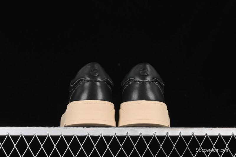 Ecco Street Light Series Autumn Height-Increasing Round-Toe Versatile Casual White Sneakers - 63311901001