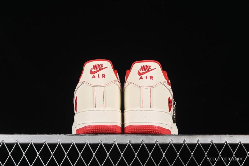 Nike Air Force 1 '07 Low Comme des Garcons Collaboration - Off-White Red Line Low-Top Casual Sneakers - KK3333-001