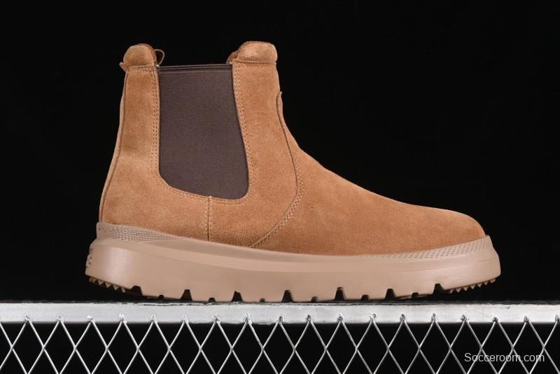 UGG Burleigh Chelsea Winter Snow Boots for Men with Lightweight Anti-Slip Sole and Genuine Wool Leather - 1152050