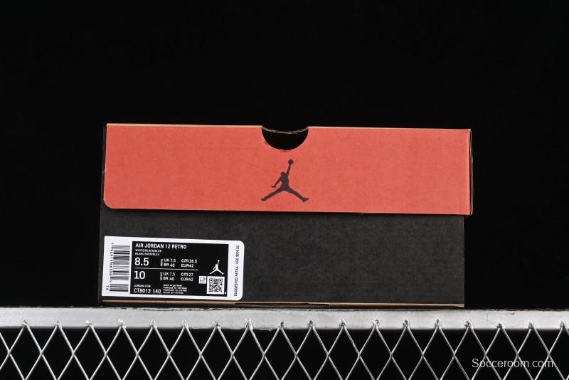 Nike Air Jordan 12 Retro Basketball Shoes in White and Blue - CT8013-140