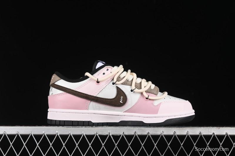 Nike Dunk Low Panda Prank Special Edition Heartbeat Mail Casual Sneakers - CW1590-100