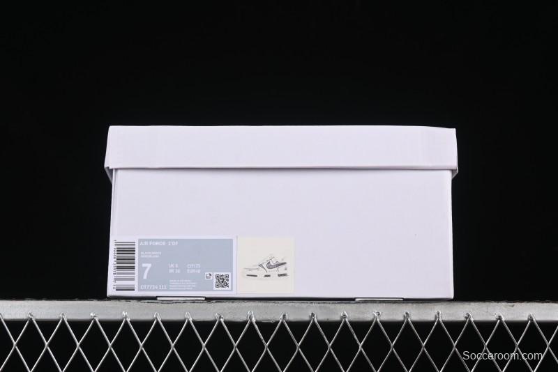 Nike Air Force 1 '07 Low Custom Casual Sneakers with Black and White Manga-Style Hand-Drawn Function Formulas - CT7724-111