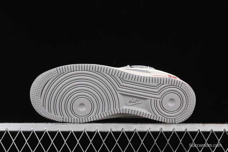 Nike Air Force 1 '07 Low UN Collaboration - Beige Silver Trim Lace-Up Casual Sneakers - SJ1198-500