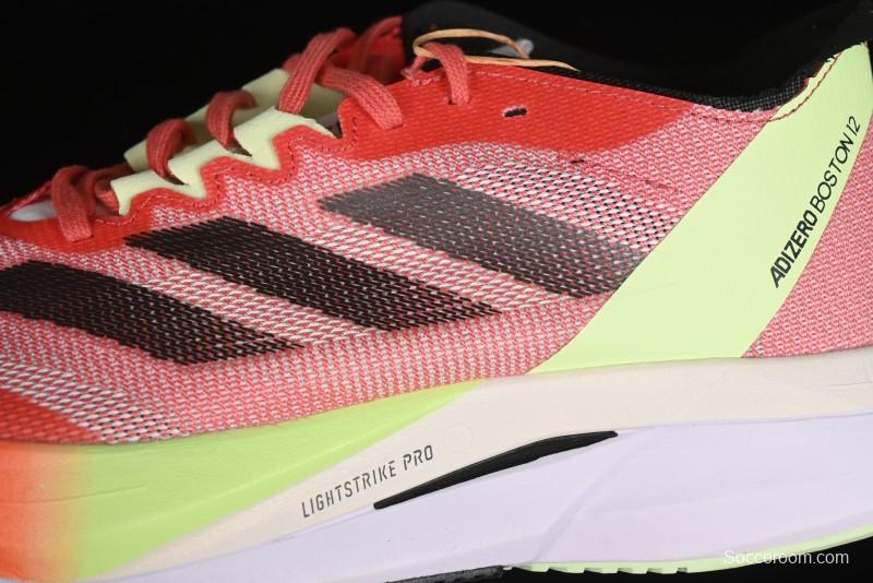 Adidas Adizero Boston 12 M Running Shoes with Lightstrike Pro and ENERGYROD - IG3329