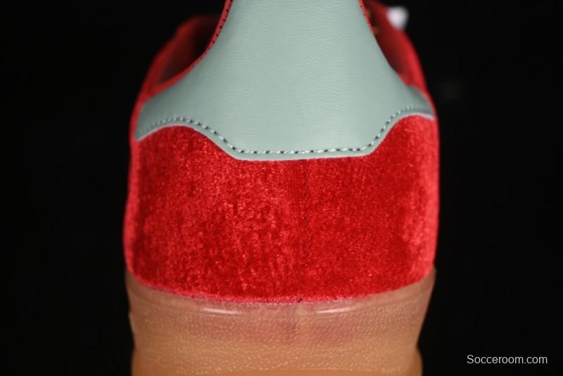 Adidas Originals Gazelle Indoor Sneakers with Thick Sole for Casual Wear Non-Slip耐磨 Low-Top Board Shoes - IG6786