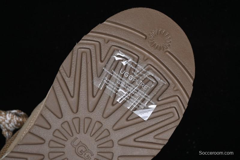 UGG Classic Ultra Mini Mel Two-Tone Lace-Up Low-Top Casual Shoes - 1144032