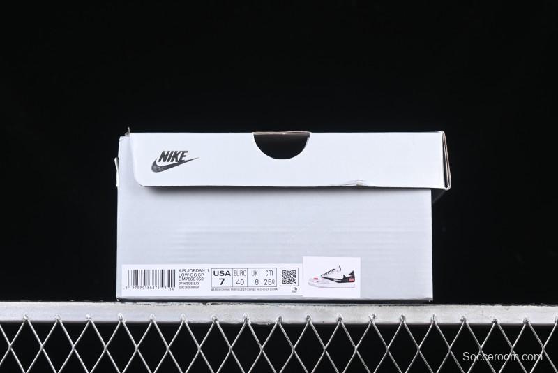 Nike Travis Scott x Fragment Design x Air Jordan 1 Low OG SP AJ1 Retro Sneakers - DM7866-050