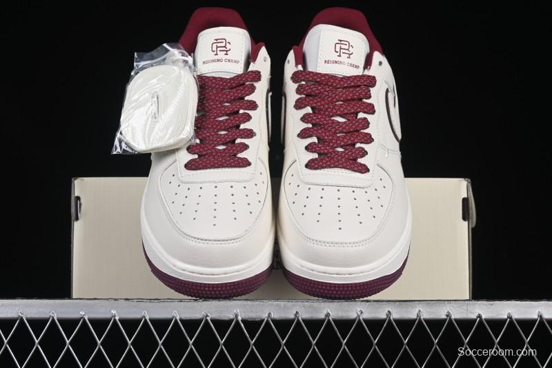 Nike Reigning Champ Air Force 1 '07 Low Casual Sneakers with 3M Reflective Details and Full-Length Air Cushion - RC2369-175