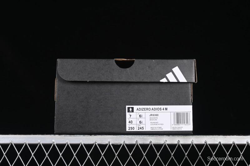 Adidas Adizero Adios 4 M Running Shoes Lightweight Breathable Low-Top - JR6360