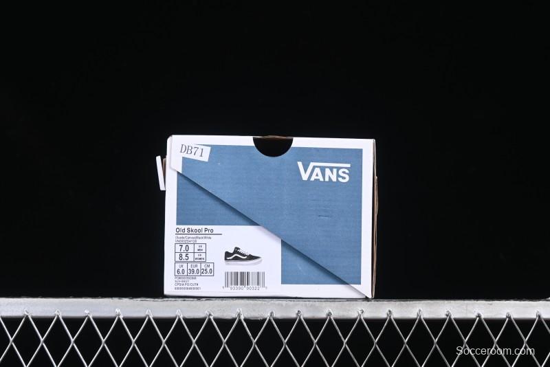 Vans Premium Old Skool Classic Black & White Low-Top Skate Shoes - VN000ZD4Y28