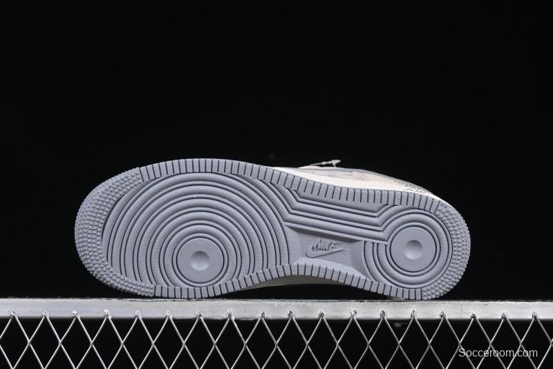 Nike Air Force 1 '07 Low The North Face Collaboration Patchwork Pigskin Red Tail Casual Sneakers - XZ6188-649