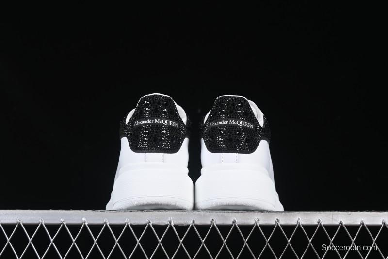 Alexander McQueen Oversized Sneakers with Black Suede Heel Detail - D.E5