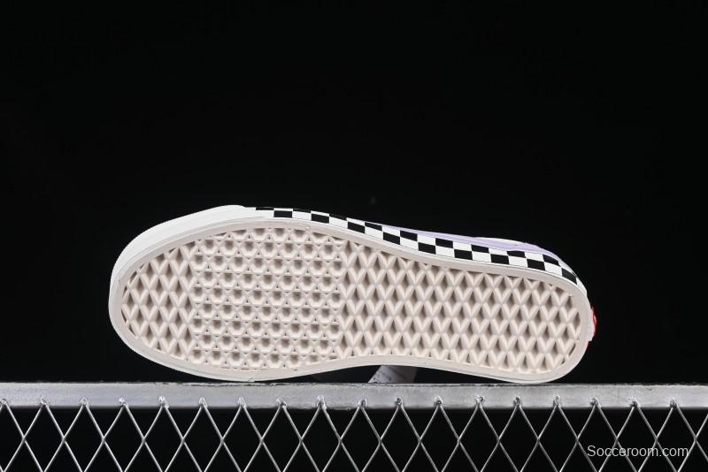 Vans Old Skool Reissue 136 Purple Checkerboard Retro Canvas Shoes - VN000MT6E3N