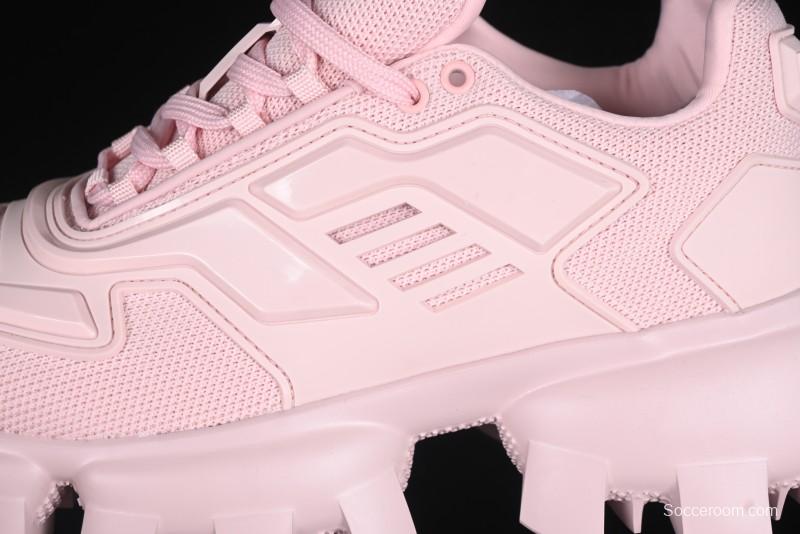 Prada Cloudbust Air Thunder Lifestyle Low-Top Sneakers with Anti-Slip and Wear-Resistant Design - 1E819L