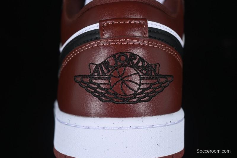 Nike Air Jordan 1 Low AJ1 White University Red Casual Sneakers - HF3148-102