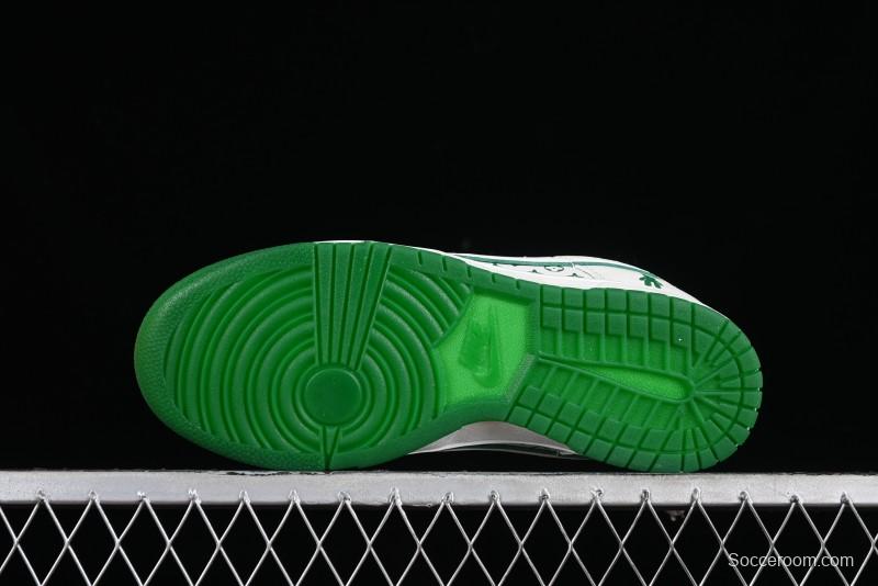 Nike SB Dunk Low LV Collaboration - Beige Green Violent Bear Anniversary High-End Custom Low-Top Casual Skate Shoes - SJ2068-241