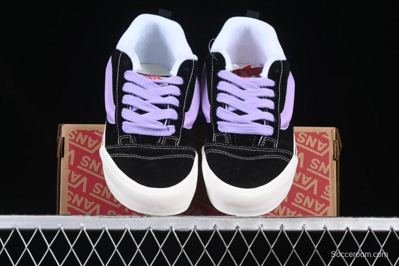 Vans Knu Skool Purple Grape Love Comfortable Fashion Slip-Resistant Wear-Resistant Low-Top Casual Skate Shoes - VN0009QC6BT1