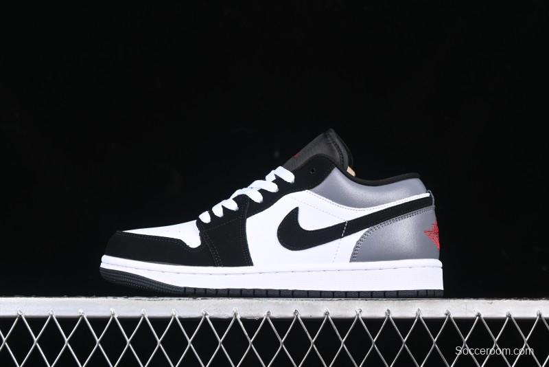 Nike Air Jordan 1 Low AJ1 Grey White Black Swoosh Casual Sneakers - HF3148-106