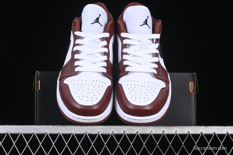 Nike Air Jordan 1 Low AJ1 White University Red Casual Sneakers - HF3148-102
