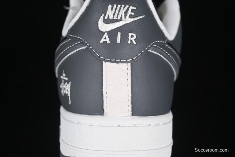 Nike Air Force 1'07 Low Stussy Collaboration Star Dust Grey Low-Top Casual Sneakers - XZ6188-229