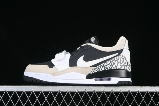 Nike Air Legacy 312 Low "Black/Sail/White" - Premium Style with Elephant Print Details