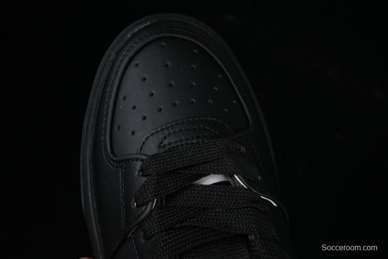 NY Yankees Black Leather Sneakers with Bold Orange Logo