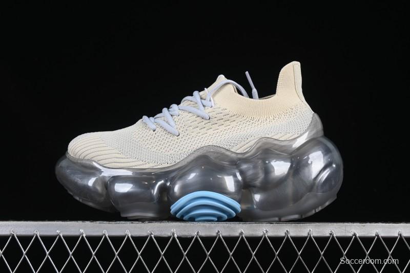 Grounds Big Bubble High Platform Sneakers Transparent Blue - AJE5