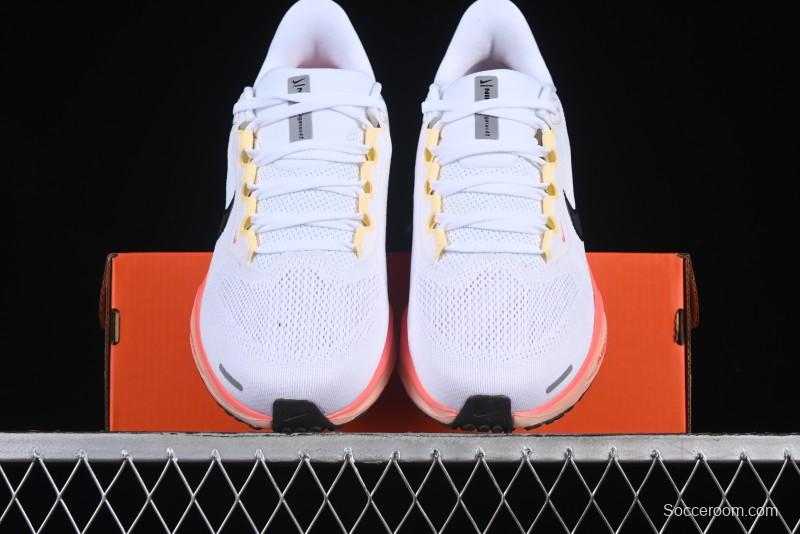 Nike Air Zoom Running Shoes - White/Coral Gradient