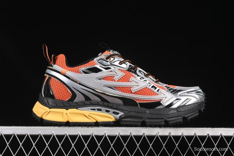 Off-White Be Right Low-Top Lifestyle Sneakers in Grey Orange - X.E5