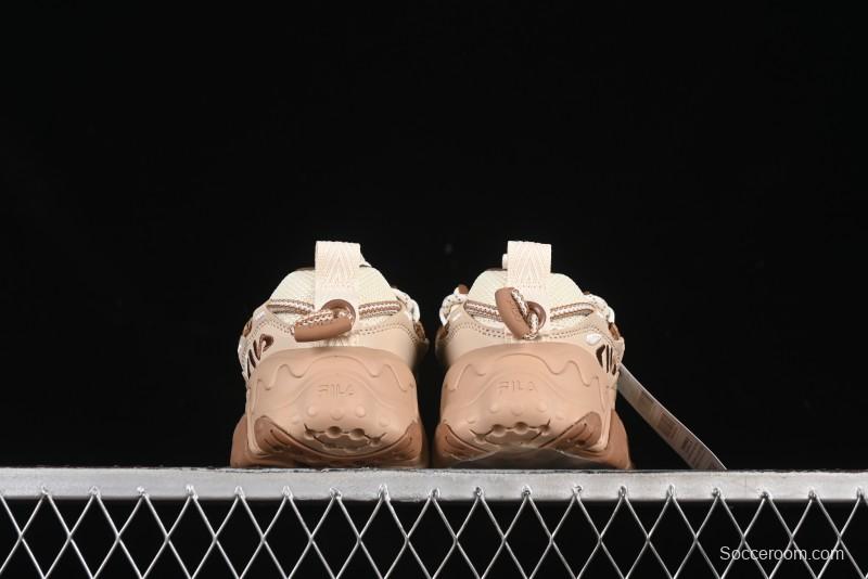 Fila Heritage Fluid Cat Paw 5.0 Retro Dad Shoes with Lace-Up Design - F12W442115FAS