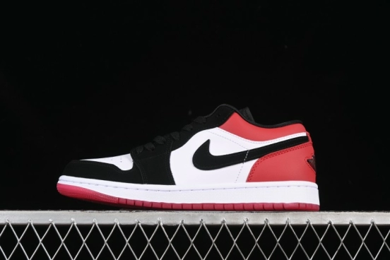 Nike Air Jordan 1 Low "White Black Gym Red" Retro Casual Sneakers - IB8971-106